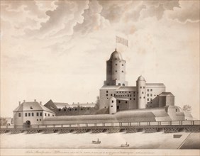 View of the Vyborg Castle, c. 1840. Artist: Anonymous