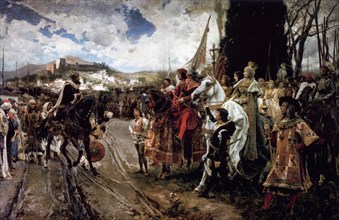 The Capitulation of Granada, 1882. Artist: Pradilla y Ortiz, Francisco (1848-1921)