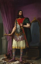 Egica, Visigoth King, 1853. Artist: Esquivel y Rivas, Carlos María (1830-1867)