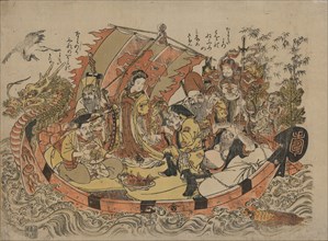 Seven Lucky Gods, Between 1775 and 1780. Artist: Kitao, Shigemasa (1739-1820)