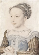 Portrait of Margaret of Valois (1553-1615), ca 1559. Artist: Clouet, François (1510-1572)