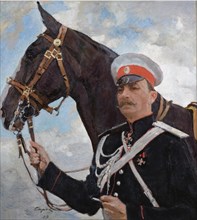Portrait of Prince Felix Yusupov, Count Sumarokov-Elston (1856-1928), 1909. Artist: Serov, Valentin Alexandrovich (1865-1911)