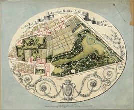 Plan of the Montreuil Estate of Madame Elisabeth, 1788. Artist: Huvé, Jean-Jacques (1742-1808)