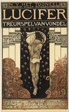 Poster for the play Lucifer, 1910. Artist: Holst, Richard Roland (1868-1938)