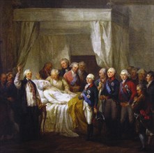 The Death of Stanislaw II August Poniatowski, after 1798. Artist: Bacciarelli, Marcello (1731-1818)