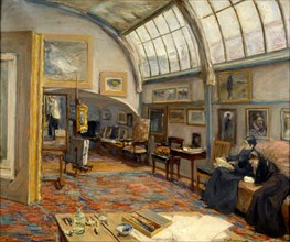 Artist's studio at the Brandenburger Tor in Berlin, 1902. Artist: Liebermann, Max (1847-1935)