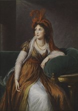Countess Anna Alexandrovna Golitsyna, nee Princess Bagrationi-Gruzinskaya (1763-1842), 1797. Artist: Vigée-Lebrun, Marie Louise Elisabeth (1755-1842)