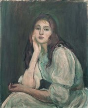 Julie Daydreaming (Julie rêveuse), 1894. Artist: Morisot, Berthe (1841-1895)