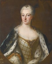 Portrait of Henriette Maria of Brandenburg-Schwedt (1702-1782). Artist: Pesne, Antoine, School (1683-1757)