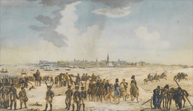The Crossing of the Rhine near Düsseldorf by the Russian Army, 13 January 1814, 1814. Artist: Anonymous