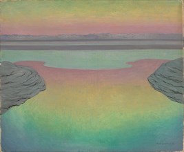 High Tide in Evening Light, 1915. Artist: Vallotton, Felix Edouard (1865-1925)