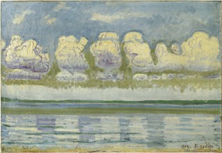 Lake Geneva with the Swiss Jura, 1909. Artist: Hodler, Ferdinand (1853-1918)