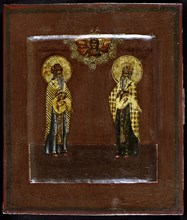 Saints Gurias of Kazan and Varsonofius of Tver, 17th century. Artist: Russian icon