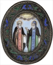 Saints Dimitry of Rostov and Ignatius Brianchaninov. Artist: Russian icon