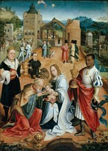 The Adoration of the Magi (Central Panel of the Triptych), 16th century. Artist: Utrecht, Jacob Claesz. van (ca. 1480-ca. 1530)