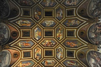 Ceiling decoration of the Camera dei Venti (Chamber of the Winds), 1526-1534. Artist: Romano, Giulio (1499-1546)