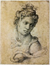 Cleopatra, c.1535. Artist: Buonarroti, Michelangelo (1475-1564)