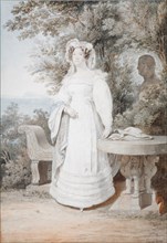 Portrait of María Isabella of Spain (1789-1848), Queen of the Two Sicilies, 1825. Artist: Briullov, Alexander Pavlovich (1798-1877)