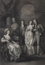 Family portrait of Catherine Petrovna Baryatinskaya (1750-1811), née Princess of Holstein-Beck, 1793 Artist: Morghen, Raphael (1758-1833)
