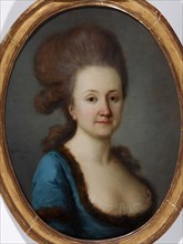 Portrait of Euphrosine Katharina von Bock, geb. von Stackelberg (1752-1821), 1780. Artist: Darbès, Joseph Friedrich August (1747-1810)