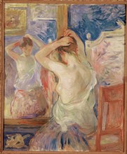 Devant la psyché, 1890. Artist: Morisot, Berthe (1841-1895)