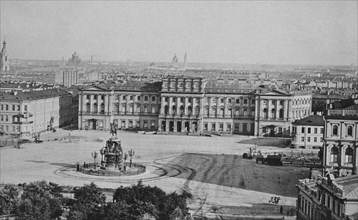 The Mariinsky Palace (Marie Palace) on the St Isaac's Square in Saint Petersburg, 1870s. Artist: Felisch, Albert (1837-1908)