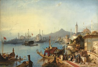 The Arrival Of Sultan Abdülmecid At The Nusretiye Mosque, 1842. Artist: Jacobs, Jacob (1812-1879)