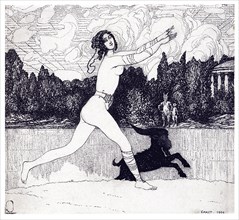 Ancient Vision (magazine Zolotoe Runo 1906 no. 4), 1906. Artist: Bakst, Léon (1866-1924)