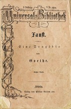 Goethe's Faust I, the first volume of Reclam's Universal Library, appeared on November 10, 1867, 1 Artist: Anonymous master