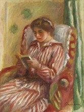Gabrielle Reading, 1910. Artist: Renoir, Pierre Auguste (1841-1919)