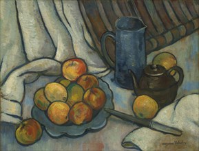 Apples, teapot and jug, ca 1919. Artist: Valadon, Suzanne (1865-1938)