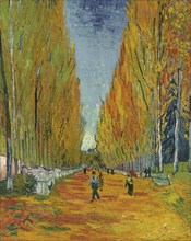 L'Allée des Alyscamps, 1888. Artist: Gogh, Vincent, van (1853-1890)
