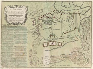 Map of Battle of Savuchny, 1739-1740. Artist: Anonymous