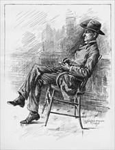 Portrait of Benjamin Peter Old Hutch Hutchinson, 1890. Artist: Goodman, Arthur Jule (?-1926)