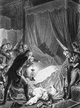 The assassination of Tsar Paul I on March 12, 1801, 1874. Artist: Philippoteaux, Henri Félix Emmanuel (1815-1884)