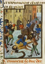 The Assassination of Louis I, Duke of Orléans, ca. 1470-1480. Artist: Maître de la Chronique d'Angleterre (active ca 1470-1480)
