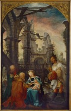 The Adoration of the Magi, 1521. Artist: Huber, Wolf (1480/5-1553)