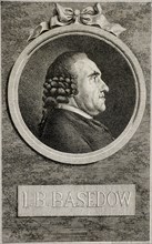 Johann Bernhard Basedow (1724-1790), 1773. Artist: Chodowiecki, Daniel Nikolaus (1726-1801)