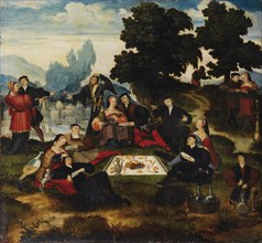 The Luncheon on the Grass, ca 1535-1540. Artist: Master of Brunswick, (Brunswick Monogrammist) (16th century)