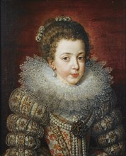 Portrait of Elisabeth of France (1602-1644), Queen consort of Spain. Artist: Pourbus, Frans, the Younger (1569-1622)