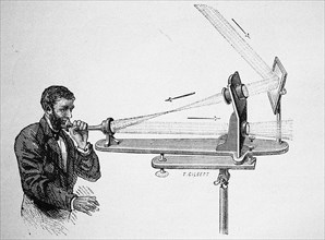 Photophone by Alexander Graham Bell, 1882. Artist: Anonymous