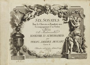 Mozart: Six sonates pour le clavecin ou pianoforte avec l'accompagnement d'un violon dediés a Mademo Artist: Anonymous