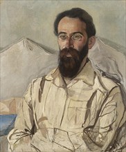 Portrait of Friedrich Eduardovich Krimmer (1888-1963), 1919. Artist: Golovin, Alexander Yakovlevich (1863-1930)