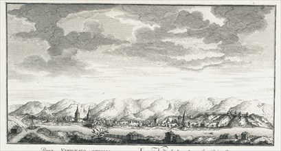 View of the fortress of Udinskoye, ca 1735. Artist: Lürsenius, Johann Wilhelm (1704-1771)