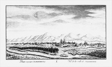 View of Selenginsk, ca 1735. Artist: Lürsenius, Johann Wilhelm (1704-1771)