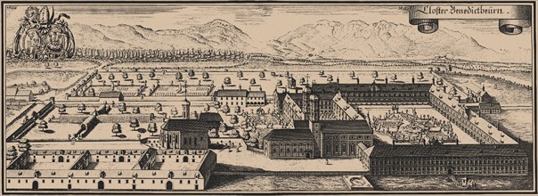 Benediktbeuern Abbey. Artist: Wening, Michael (1645-1718)