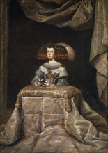 Portrait of Mariana of Austria (1634?1696), praying, c. 1655. Artist: Velàzquez, Diego (1599-1660)
