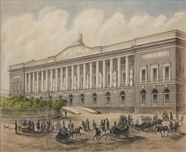 The Imperial Public Library in Saint Petersburg, 1840s. Artist: Borel, Pyotr Fyodorovich (1829-1898)