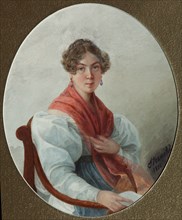 Portrait of N.A. Vasilyeva, 1835. Artist: Borozdna-Stromilova, Lyubov Stepanovna (1813-1894)