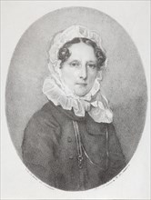 Portrait of Countess Anna Sergeievna Golitsyna, née Vsevolzhskaya (1779-1837), 1820s. Artist: Pogonkin, Vladimir Ivanovich (1793-after 1847)